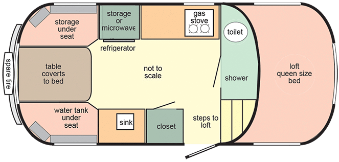 View Casita Freedom Deluxe Floor Plan