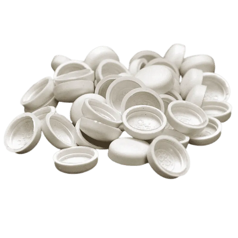 LARGE SNAP CAP: WHITE (50 QTY)