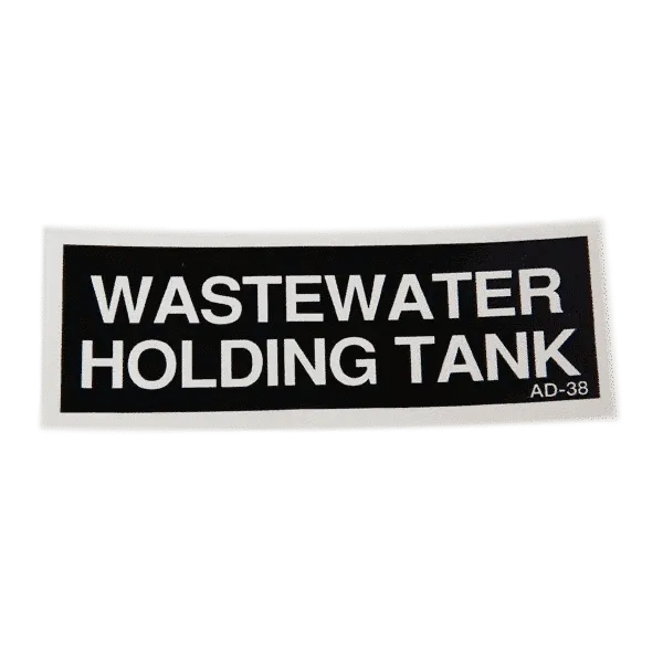 DECAL, WASTEWATER HOLDING TANK