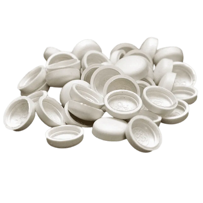 LARGE SNAP CAP: WHITE (50 QTY)