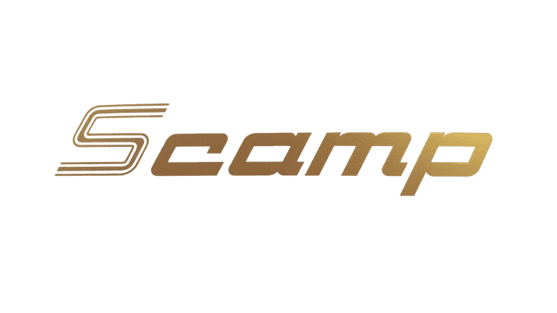DECAL: SCAMP / LARGE - GOLD