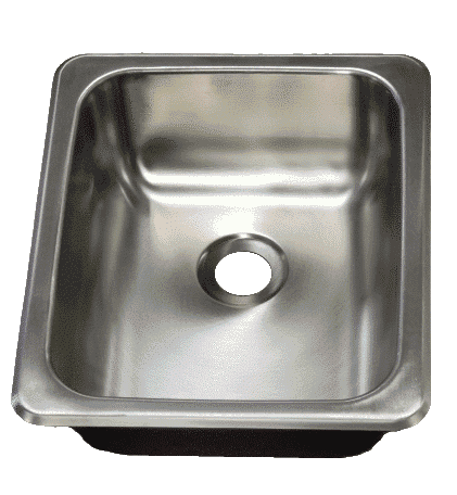 SINK - STAINLESS STEEL - 15"X13"