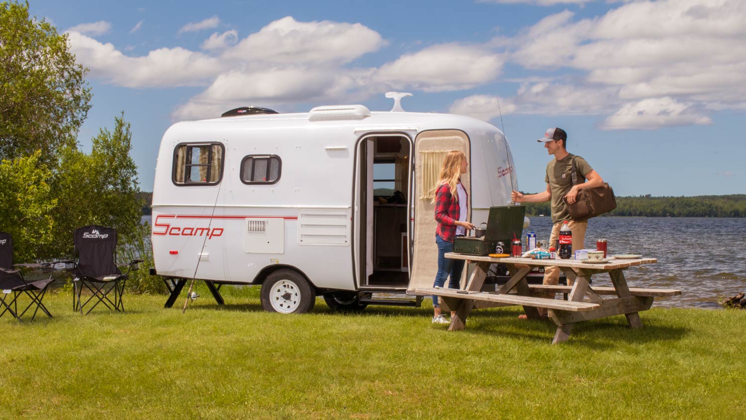 scamp fiberglass travel trailers