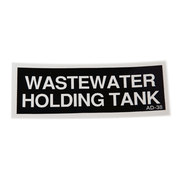 DECAL, WASTEWATER HOLDING TANK