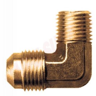 Brass Elbow, 3/8" flare x Male 3/8" NPT