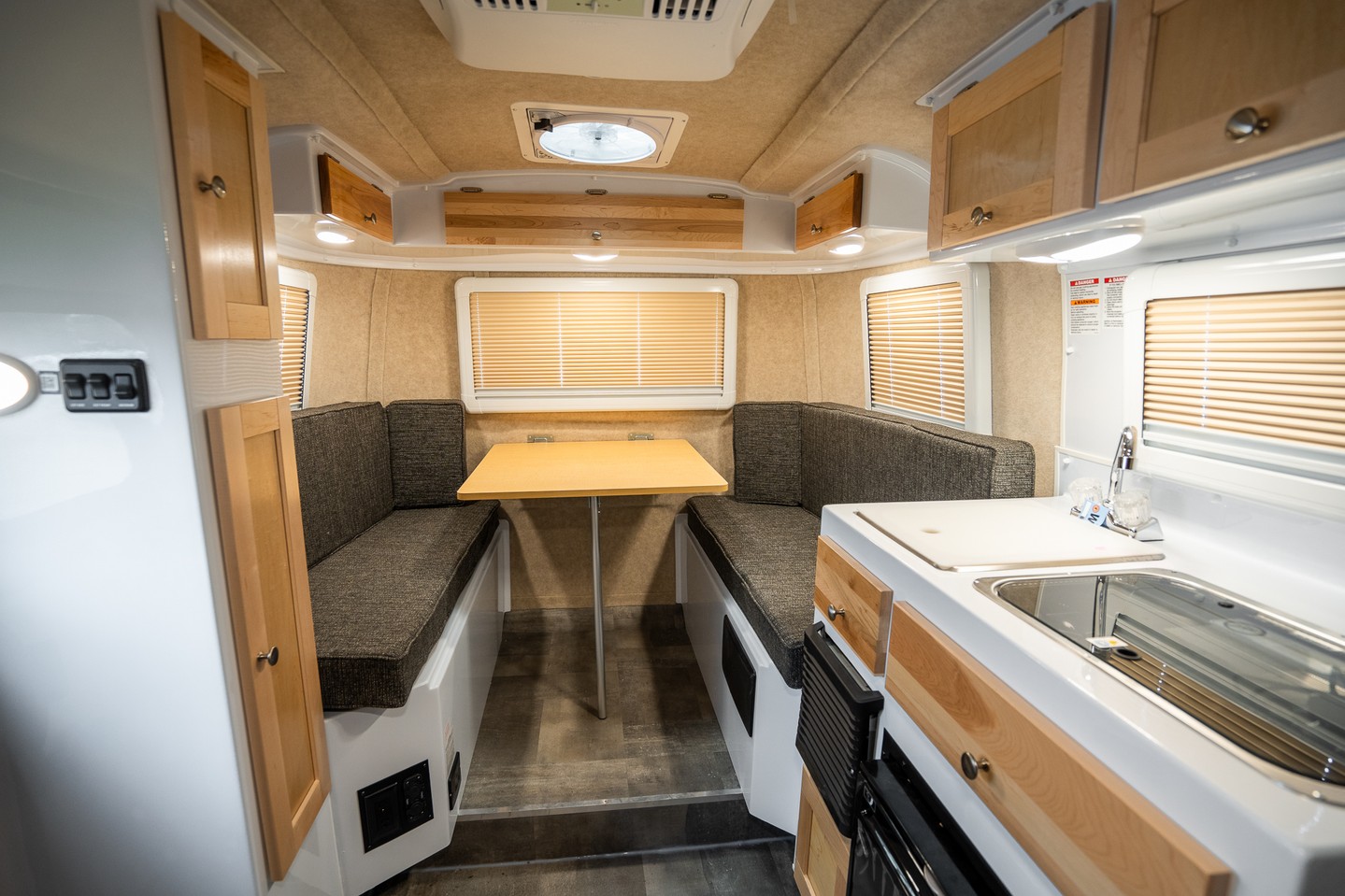 Step inside the Scamp and see how smart design makes every inch count. From comfy seating to a functional kitchen, it’s all about making your time on the road feel like home.
----
Want to see a Scamp in person? Visit us in either Backus, MN or Phoenix, AZ.