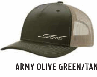 SCAMP OLIVE GREEN/TAN HAT