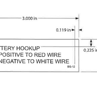 DECAL, POSITIVE AND NEGATIVE BATTERY HOOKUP