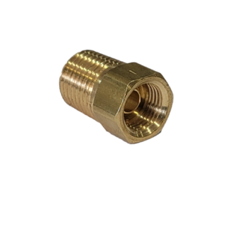 Brass adapter 1/4" IF x 1/4" MNPT
