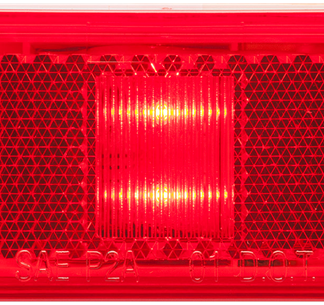 RED MARKER LIGHT - LED - RECTANGULAR PROFILE